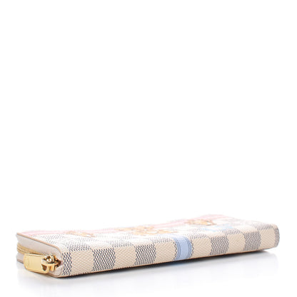 Louis Vuitton Damier Azur Summer Trunks Clemence Wallet 4 of 10