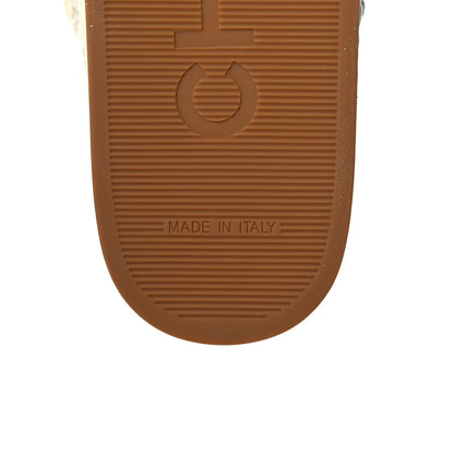 Chanel Cord Lambskin Quilted Logo Sandals 37 Ivory 6 of 8