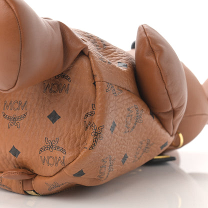 MCM Calfskin Visetos Rabbit Zoo Doll Crossbody Cognac 9 of 9