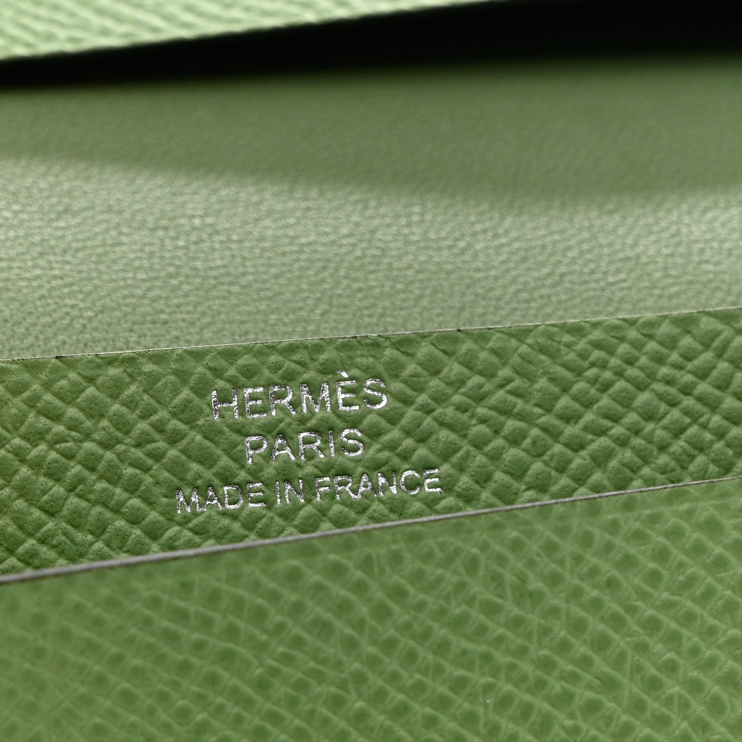 Hermes Epsom Bearn Card Holder Wallet Vert Criquet 6 of 6