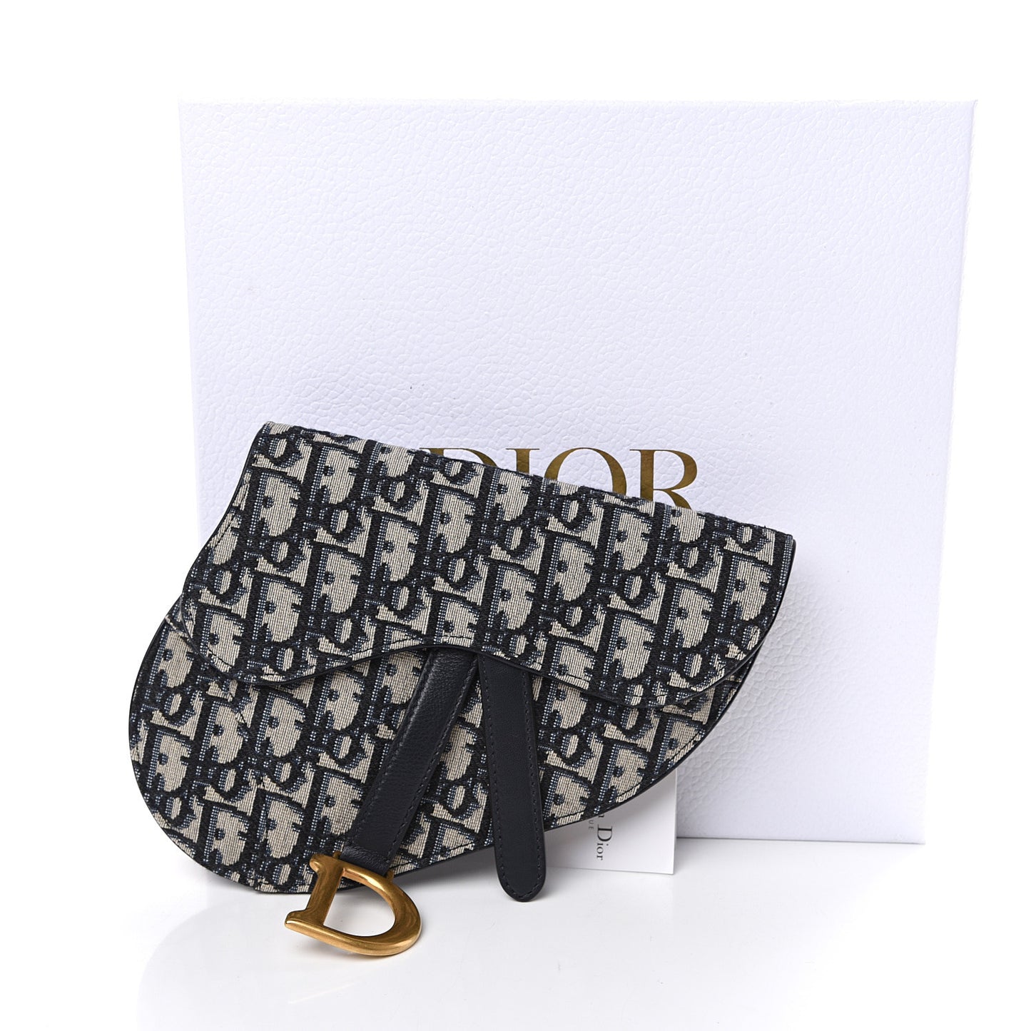 Oblique Saddle Belt Bag Blue