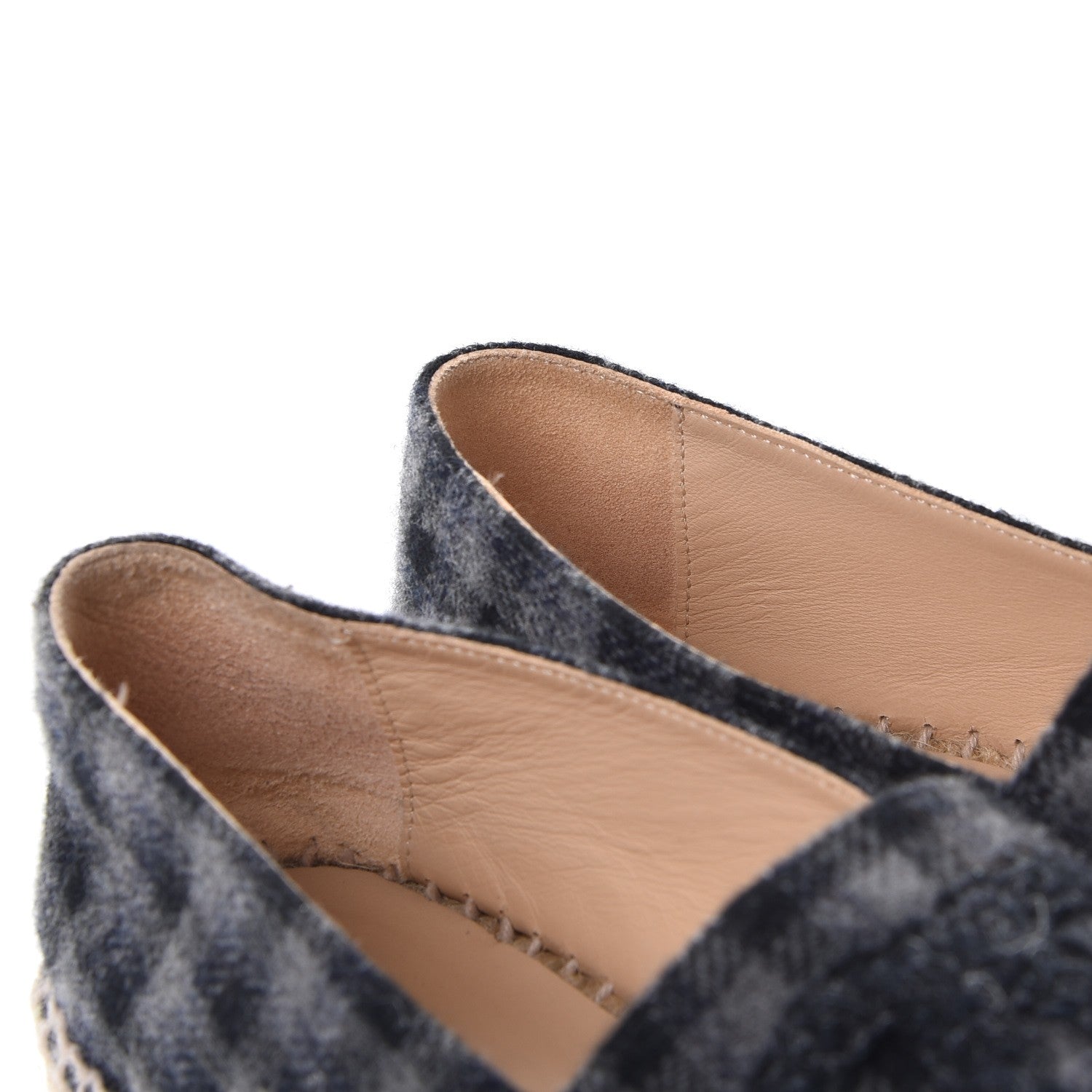 Chanel Flannel CC Espadrilles 38 Grey Black 11 of 11