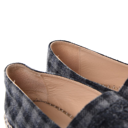 Chanel Flannel CC Espadrilles 38 Grey Black 11 of 11