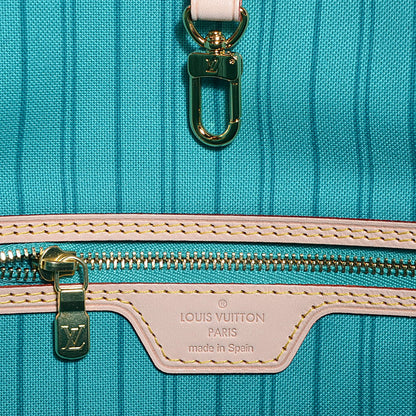 Louis Vuitton Monogram V Neverfull MM Turquoise 7 of 10
