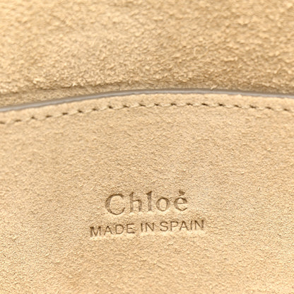 Chloe Suede Calfskin Small Faye Shoulder Bag Cloudy Blue 8 of 14