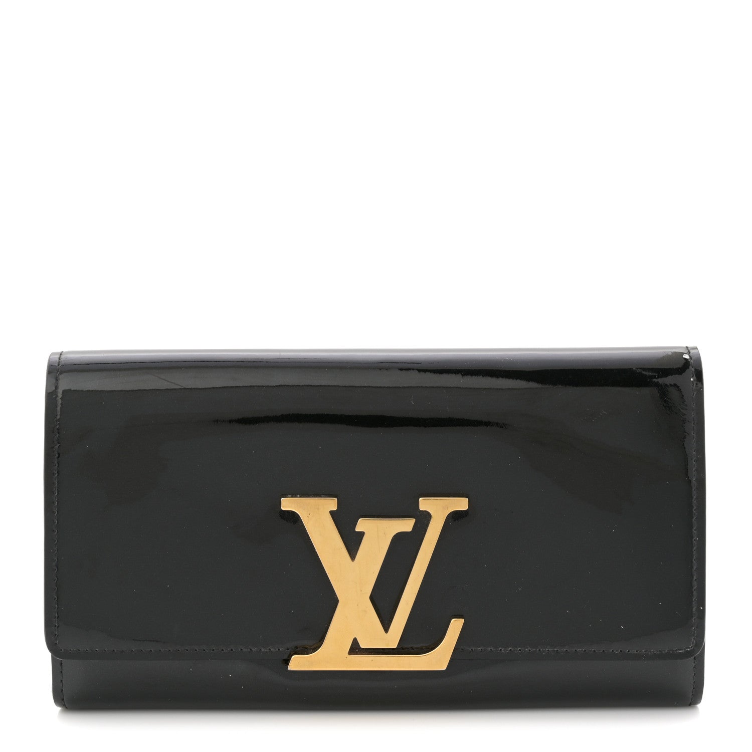 Louis Vuitton Patent Louise Clutch Black 1 of 7