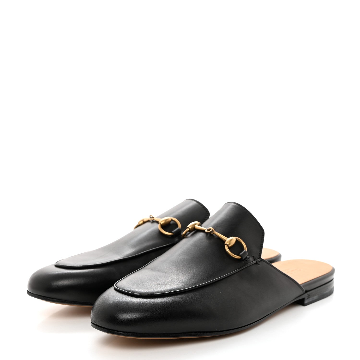 Gucci Calfskin Womens Princetown Slippers 38.5 Black 3 of 8