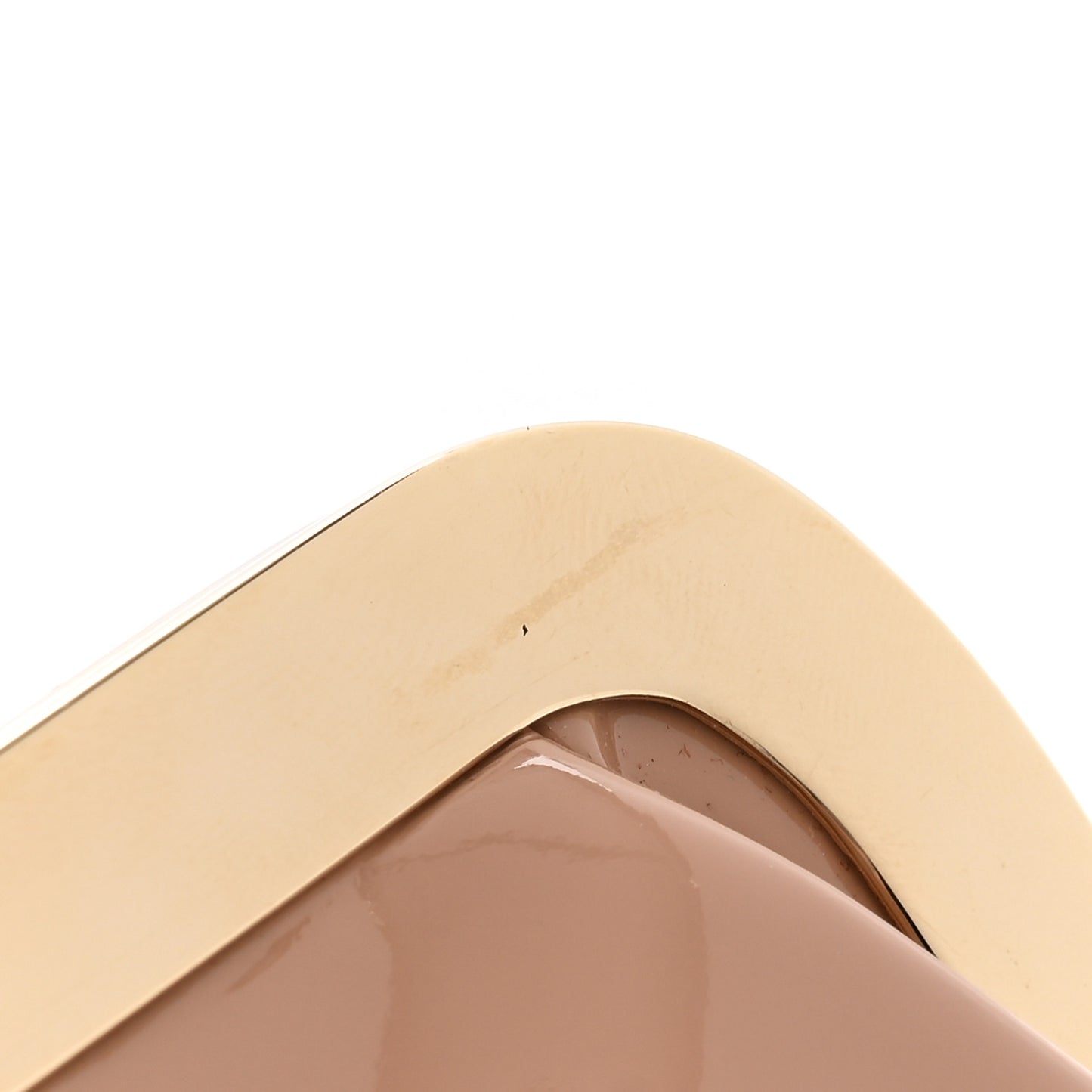 Patent Miss Loubi Clutch Nude