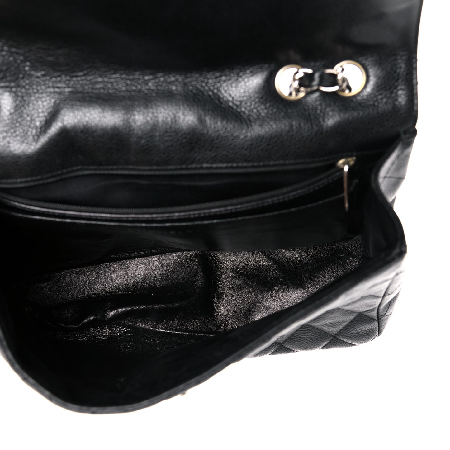 Caviar Quilted Jumbo Single Flap Black