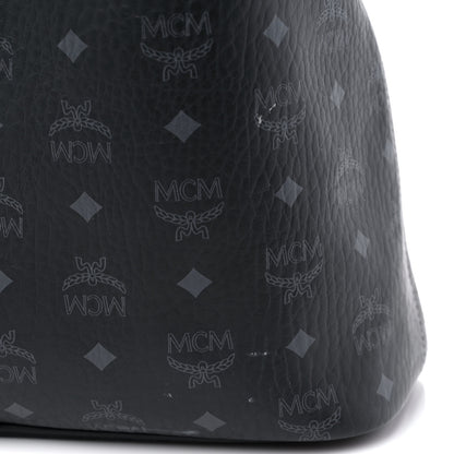 MCM Visetos Medium Liz Reversible Shopper Tote Black 8 of 13
