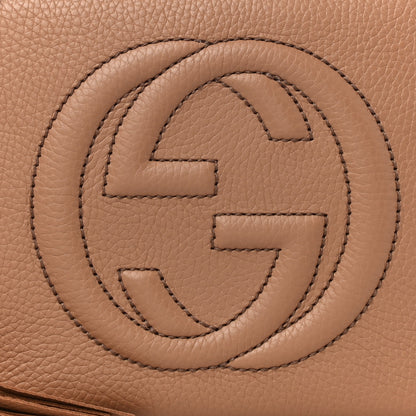 Gucci Pebbled Calfskin Small Soho Disco Bag Camelia 9 of 11