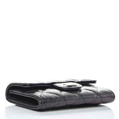 Chanel Iridescent Caviar Quilted Flap Card Holder Black 4 of 9