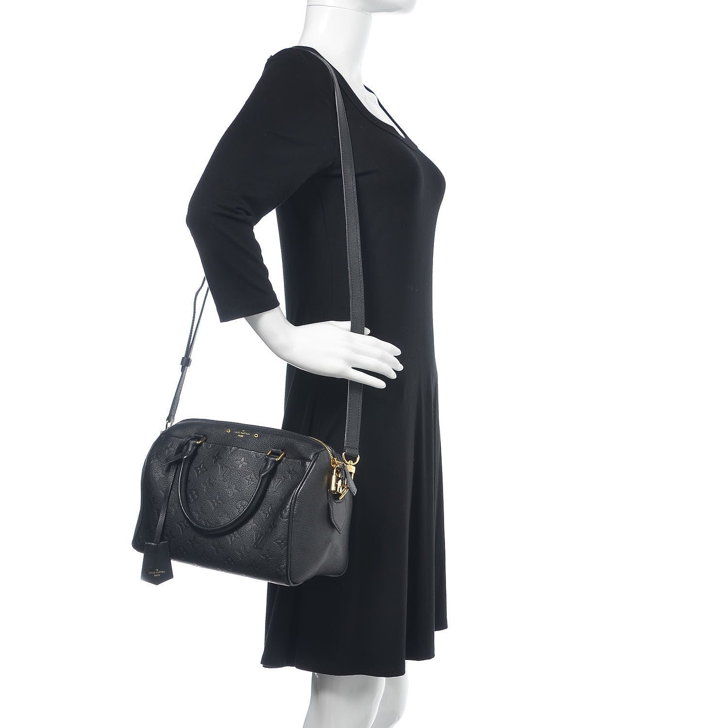 Louis Vuitton Empreinte Speedy Bandouliere 25 NM Black 2 of 11