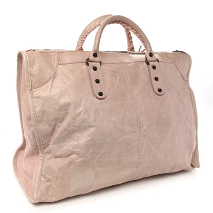 Balenciaga Agneau Classic Hardware Weekender Light Pink 3 of 12