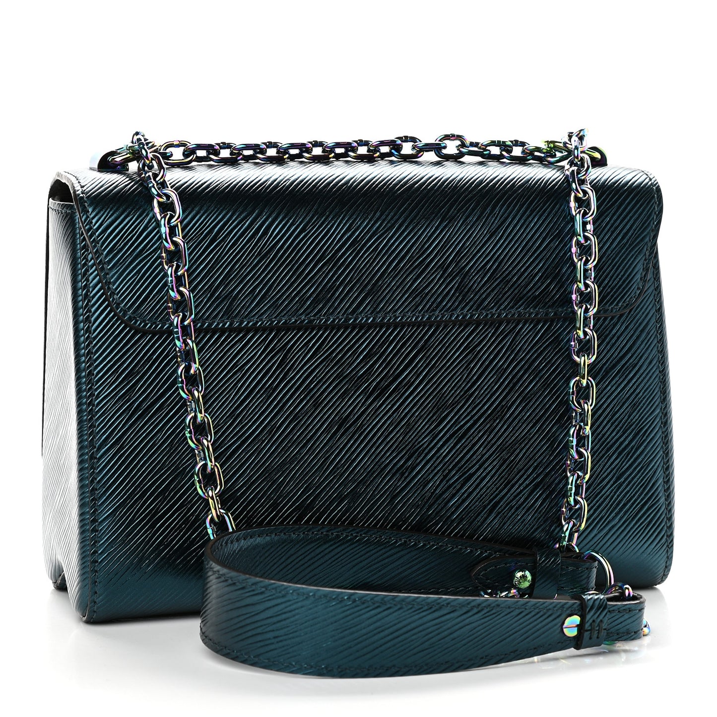 Epi Twist Scarabeo Shoulder Bag MM Blue Boreale
