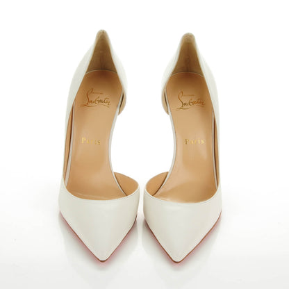 Christian Louboutin Kidskin Iriza 100 Pumps 38.5 Neige 2 of 7
