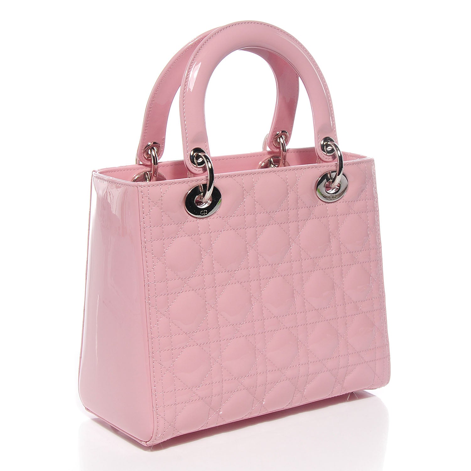 Christian Dior Patent Cannage Medium Lady Dior Rose Clair 4 of 23