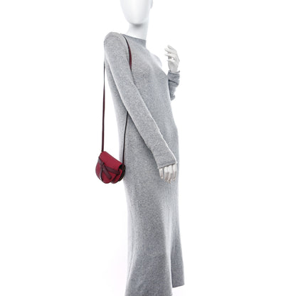 Loewe Grained Calfskin Mini Gate Crossbody Bag Raspberry Wine 2 of 11