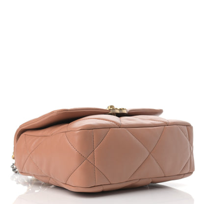 Chanel Lambskin Quilted Medium Chanel 19 Flap Brown 4 of 9