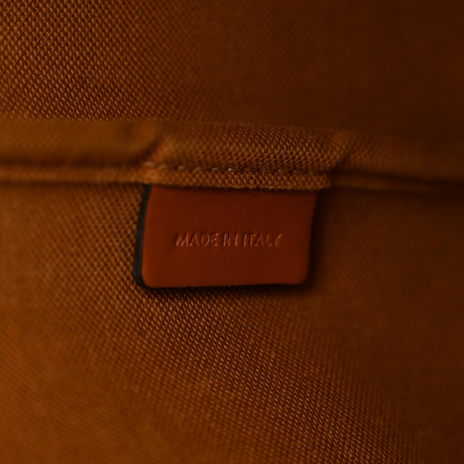 Celine Triomphe Canvas Calfskin Medium Bucket Bag Tan 6 of 9
