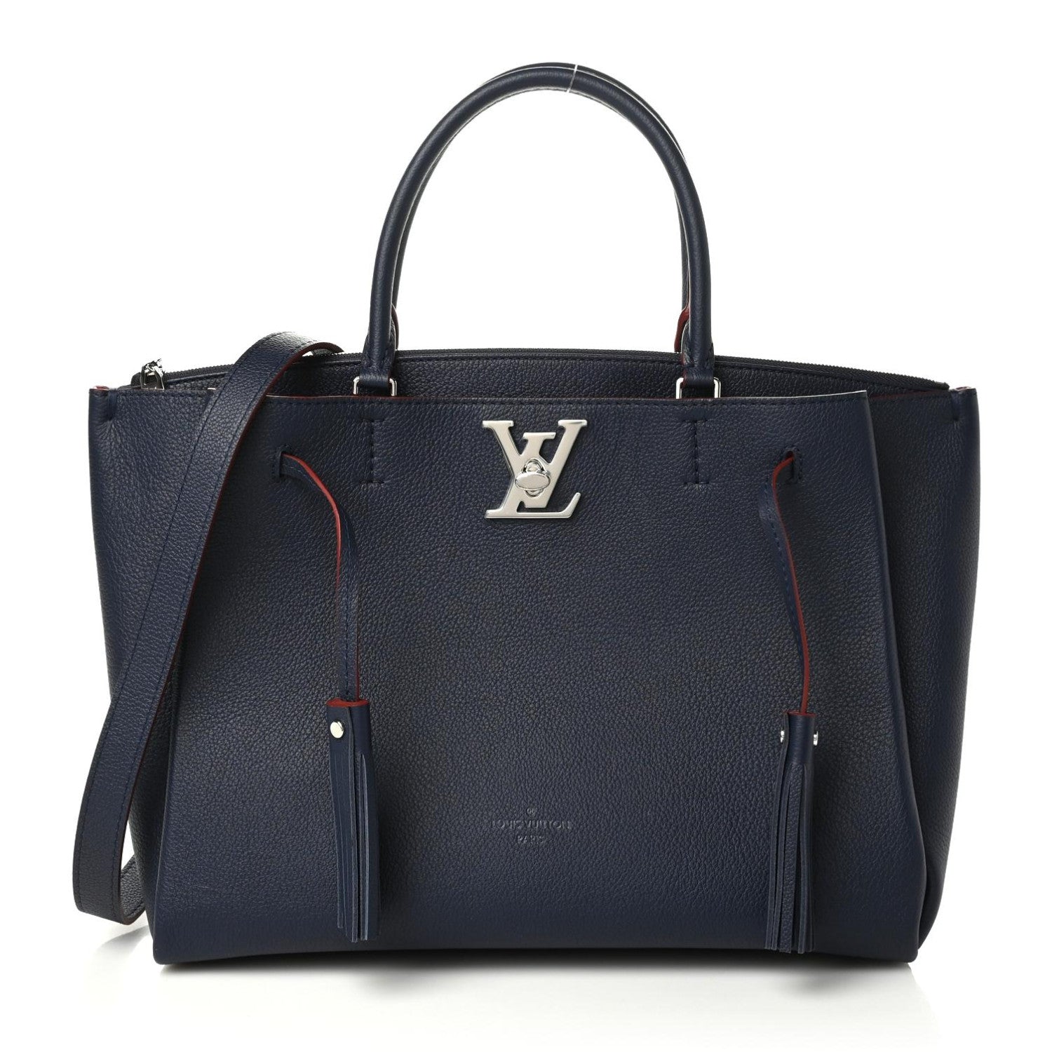 Louis Vuitton Calfskin Lockmeto Marine Rouge 1 of 9