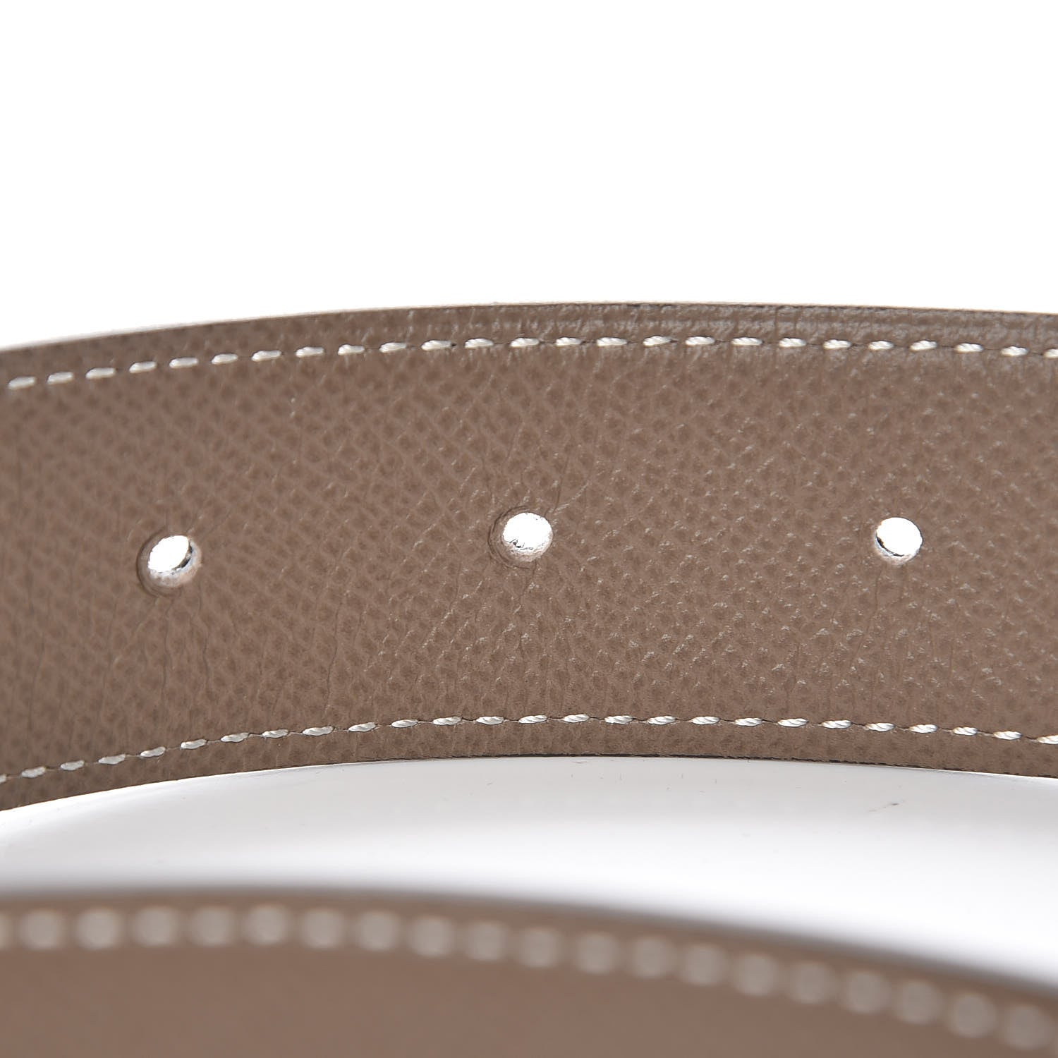 Hermes Box Epsom 32mm H Belt 90 Black Etoupe 5 of 10