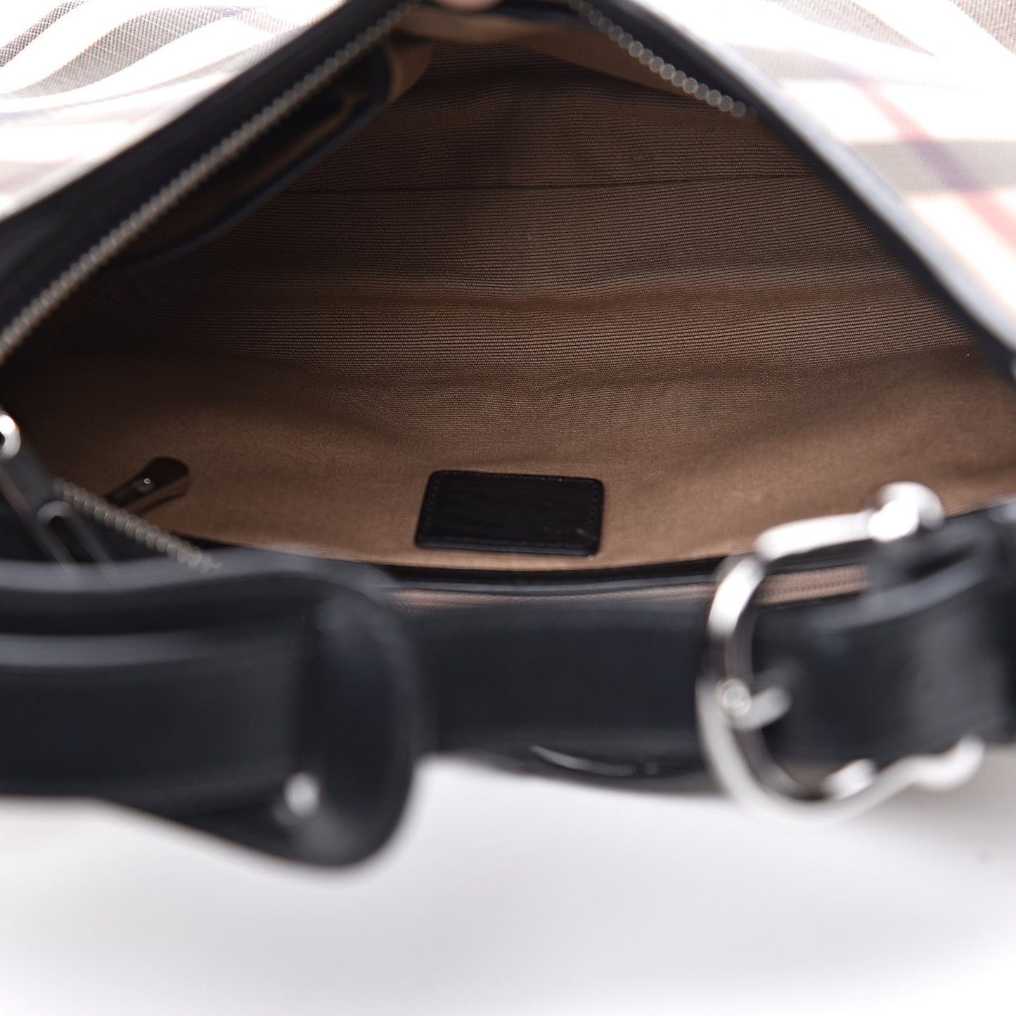 Nova Check Shoulder Bag Black