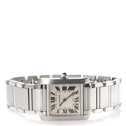 Cartier Stainless Steel 25mm Tank Francaise Quartz Watch 3 of 8