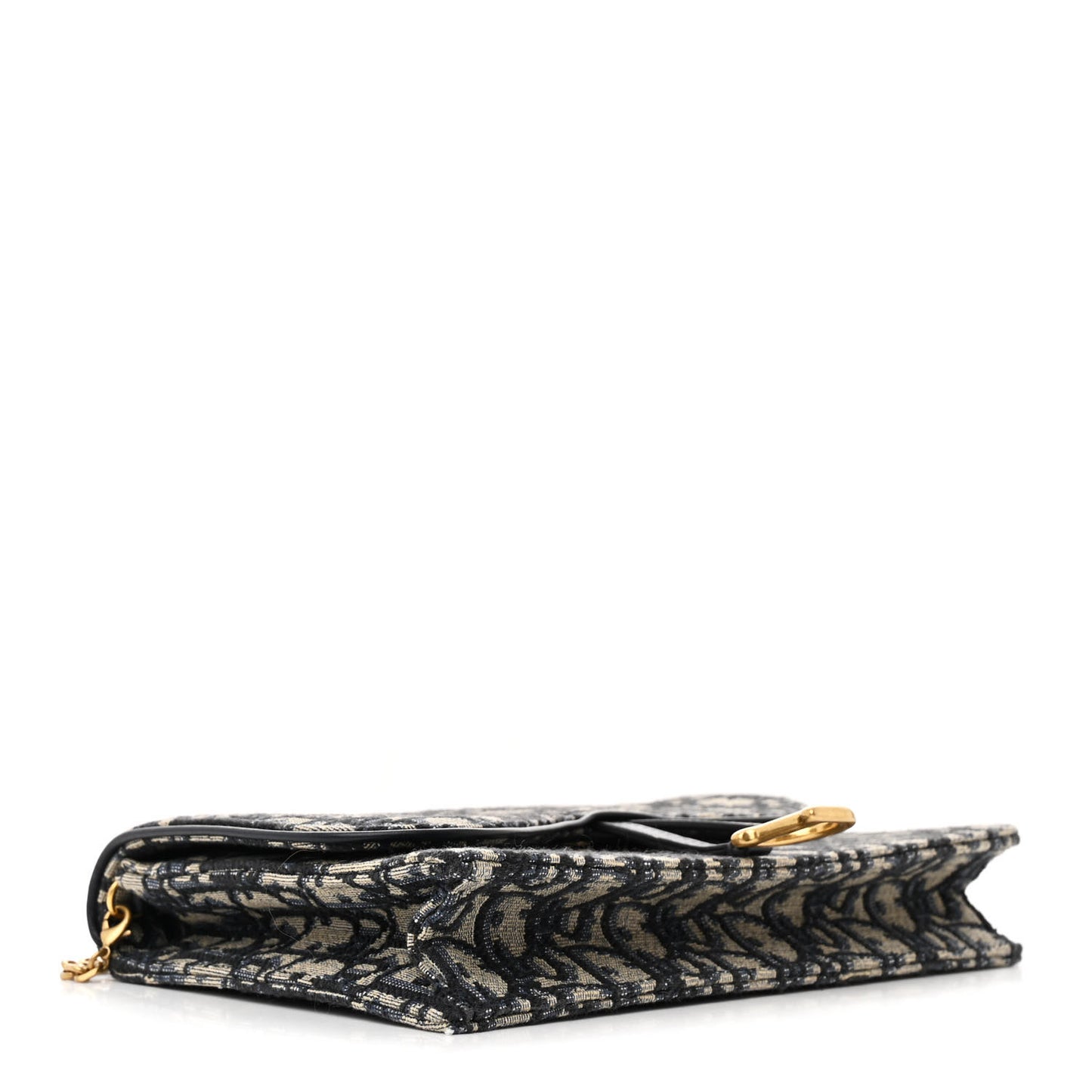 Oblique Saddle Chain Pouch Blue