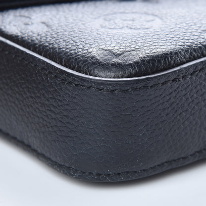Louis Vuitton Empreinte Pochette Felicie Chain Wallet Black 9 of 10