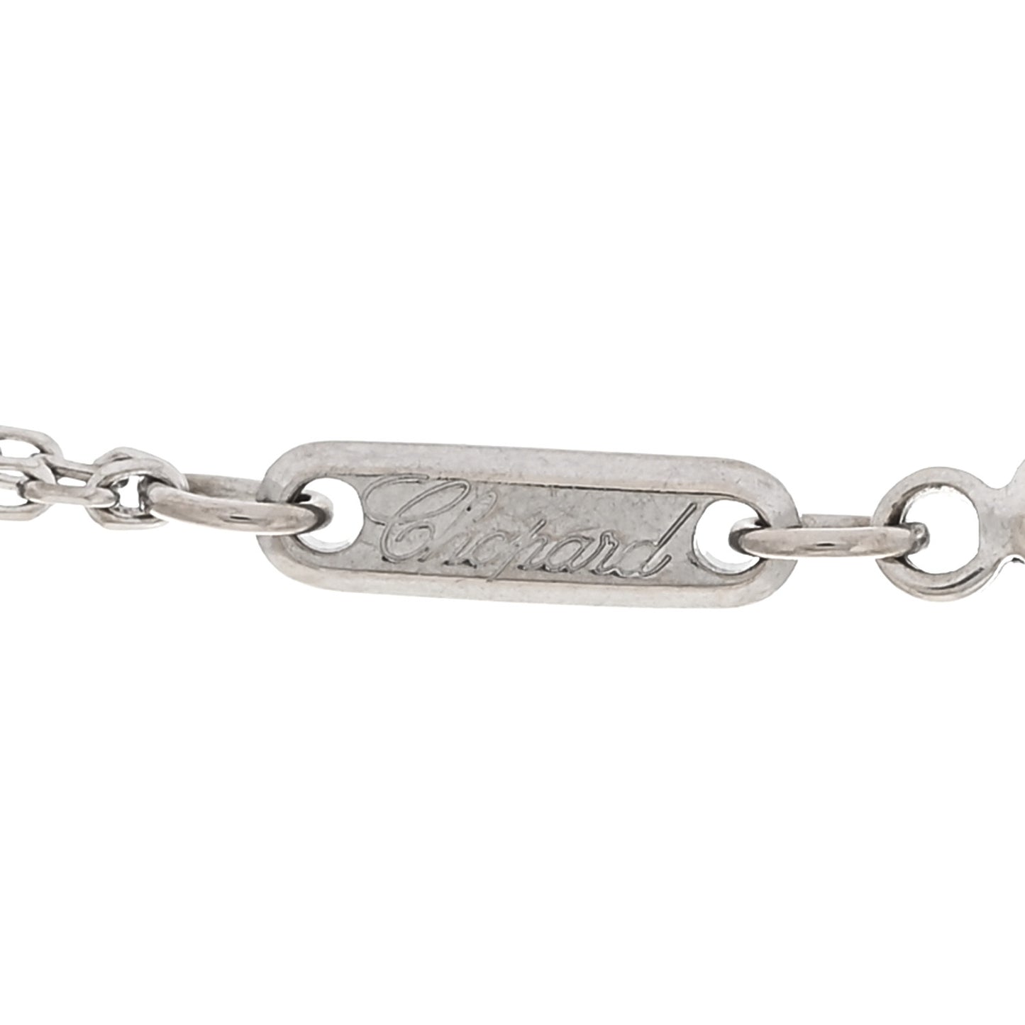 18K White Gold Diamond Happy Spirit Pendant Necklace