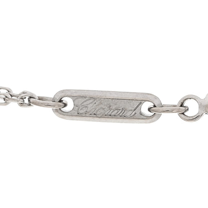 Chopard 18K White Gold Diamond Happy Spirit Pendant Necklace 5 of 6