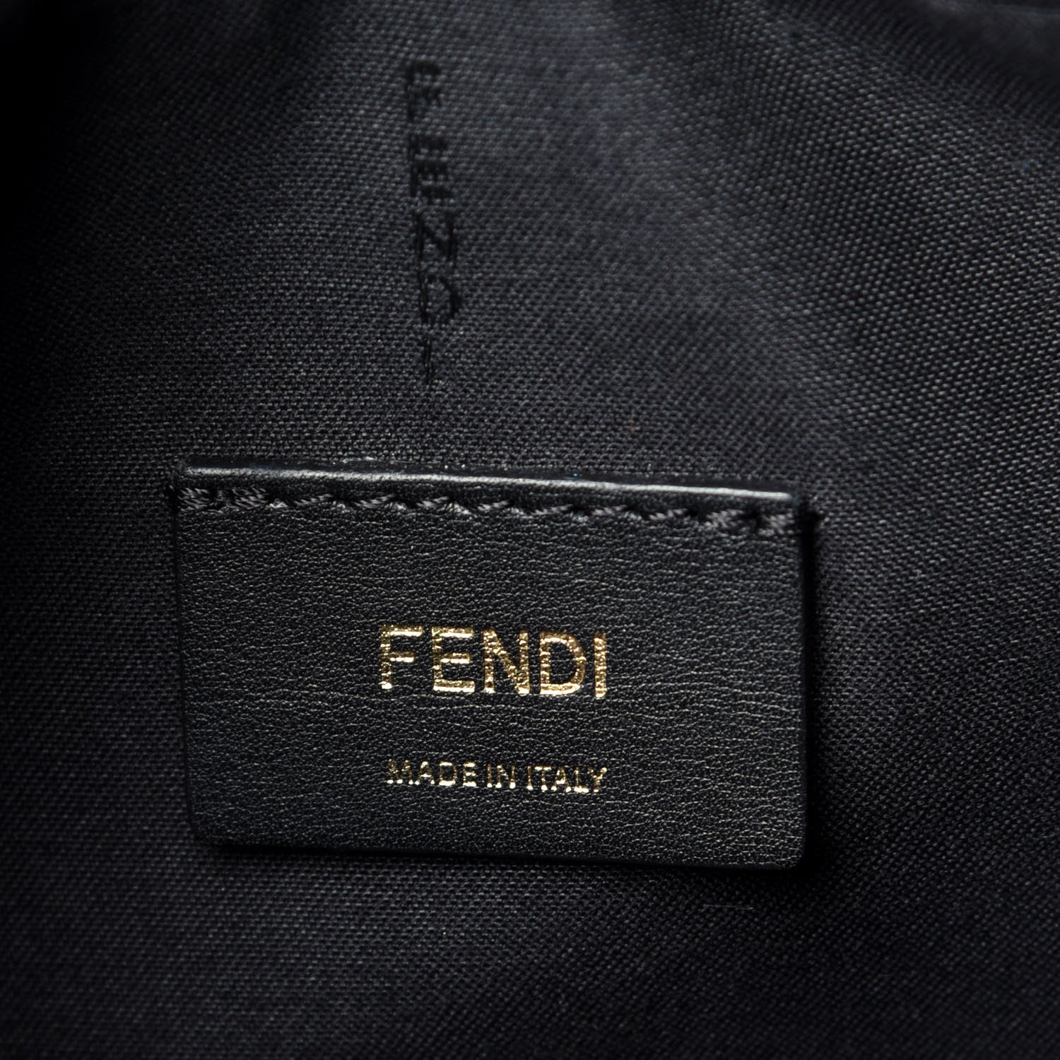 Fendi Vitello Century Bi-Color FF 1974 Embossed Mini Camera Case Maya Black 6 of 9