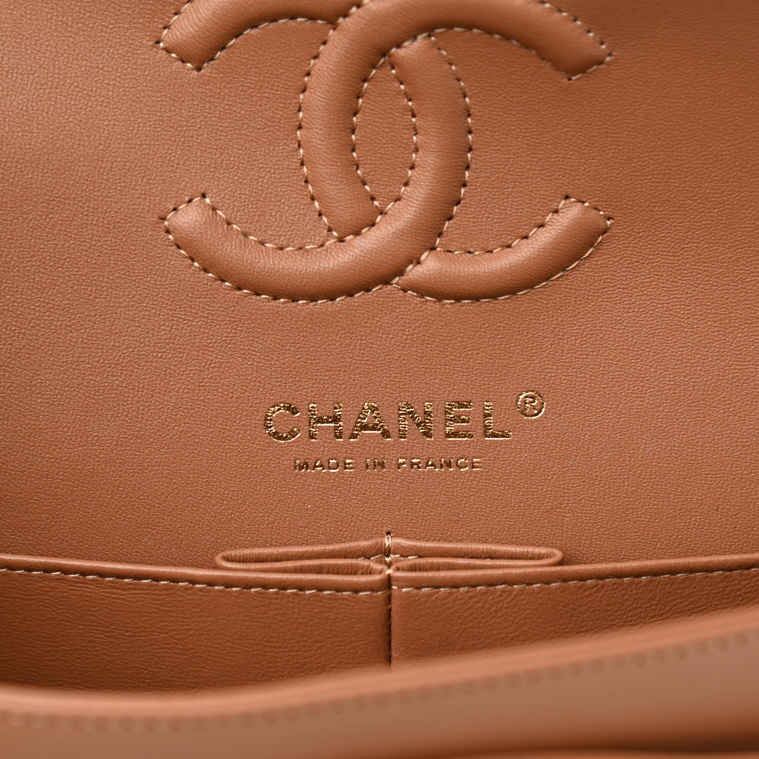 Chanel Lambskin Quilted Small Double Flap Brown 6 of 10
