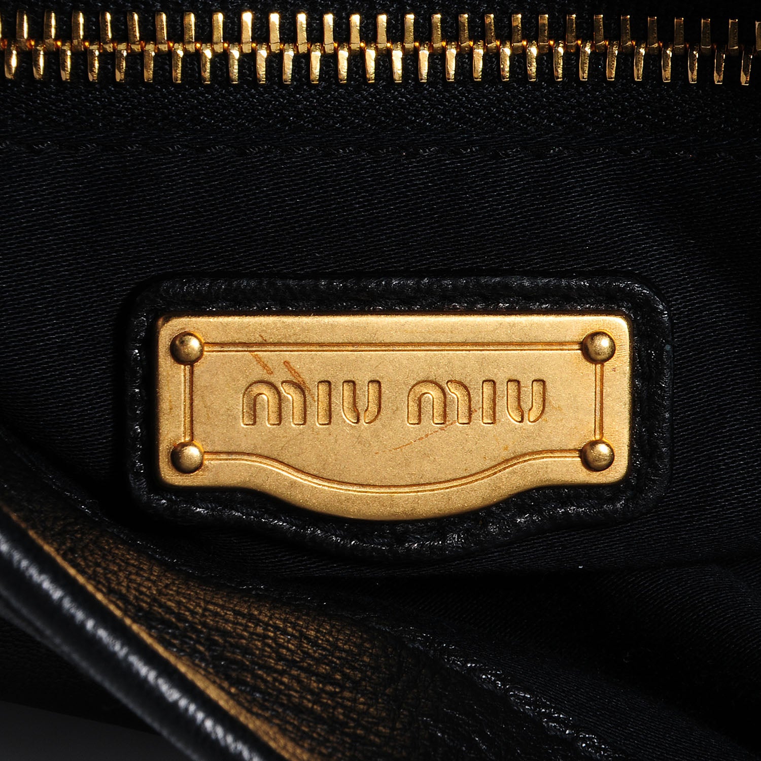 Miu Miu Nappa Matelasse Coffer Hobo Black 6 of 9