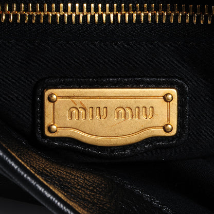 Miu Miu Nappa Matelasse Coffer Hobo Black 6 of 9