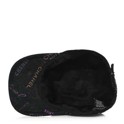 Chanel Denim Mood Cap Hat Black 6 of 8
