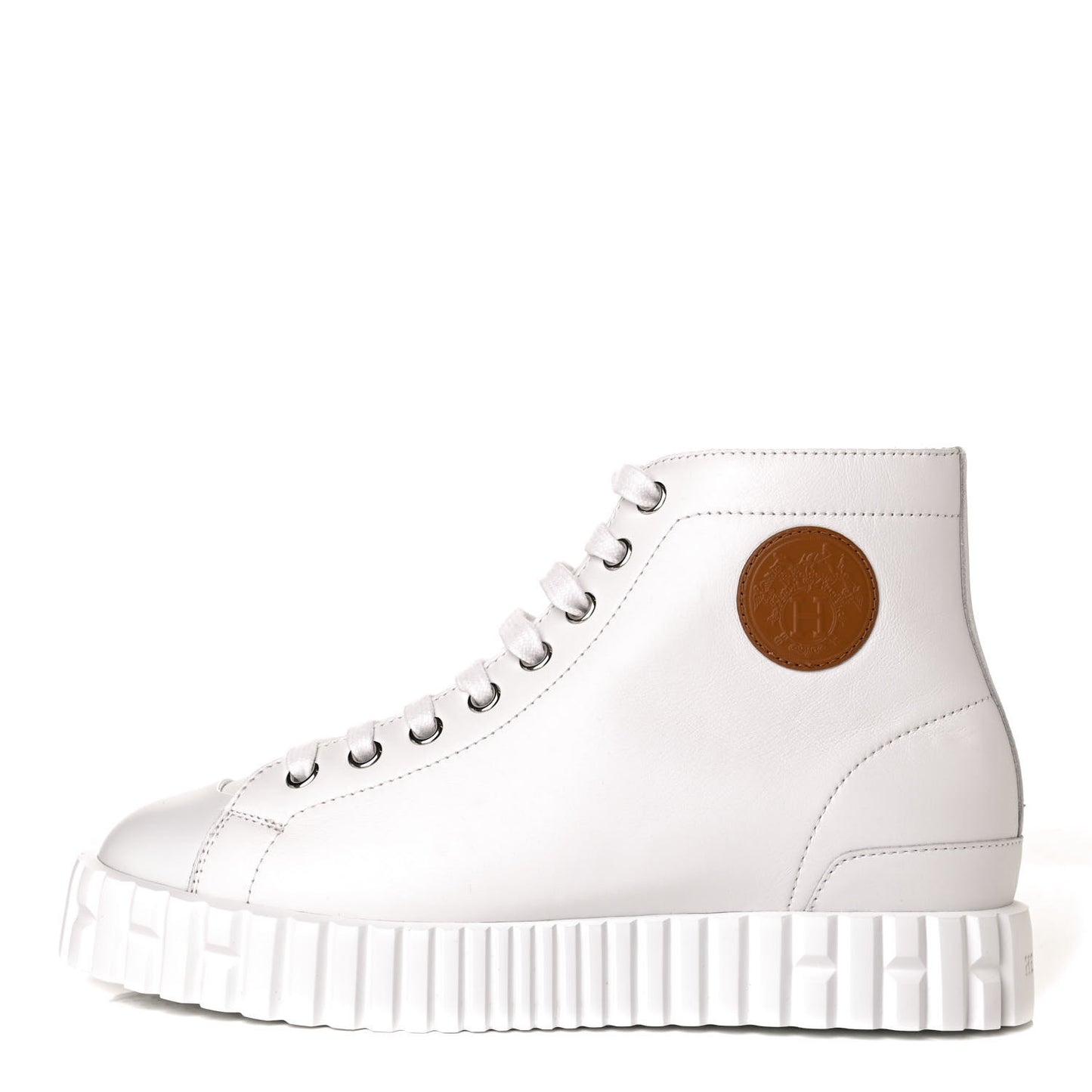 Calfskin Womens Climb Sneakers 36 White