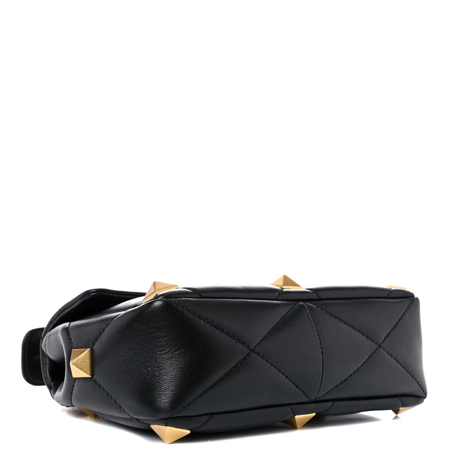 Valentino Garavani Nappa Medium Roman Stud Shoulder Bag Black 4 of 11
