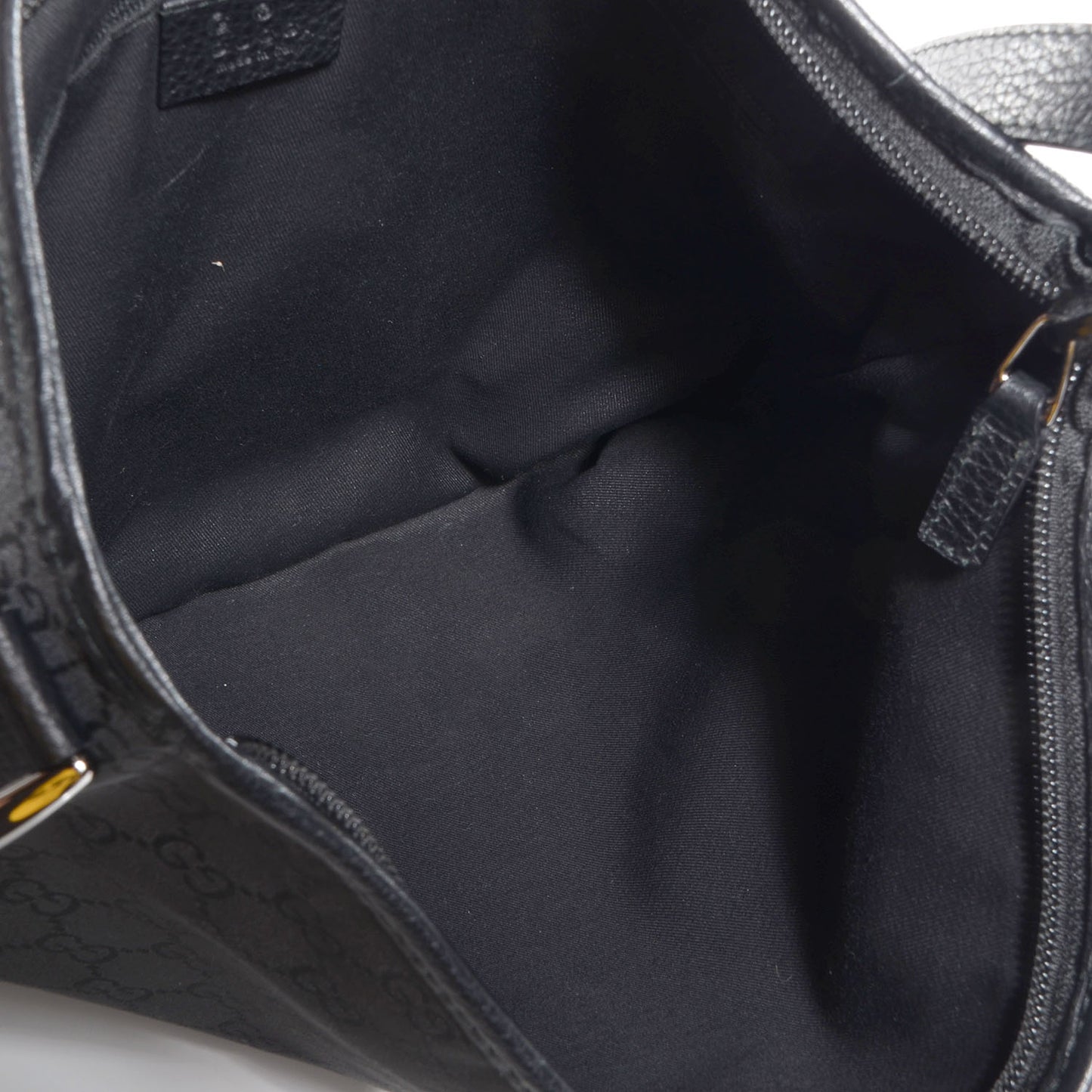 Nylon Monogram Abbey Messenger Bag Black