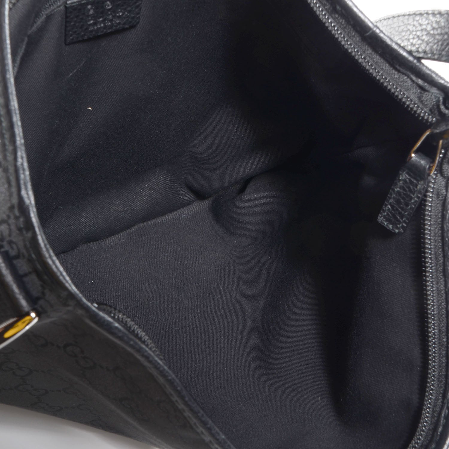 Gucci Nylon Monogram Abbey Messenger Bag Black 5 of 7