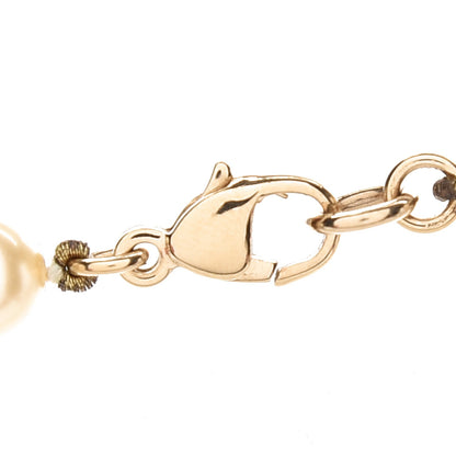 Chanel Graduated Pearl Long CC Necklace Gold 4 of 5