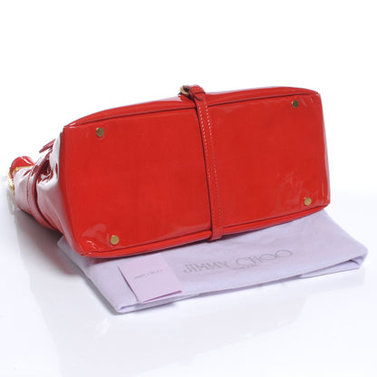Jimmy Choo Patent Leather Torquay Flap Red 5 of 7