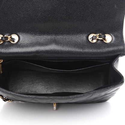 Chanel Caviar Quilted Jumbo Single Flap Black 4 of 15