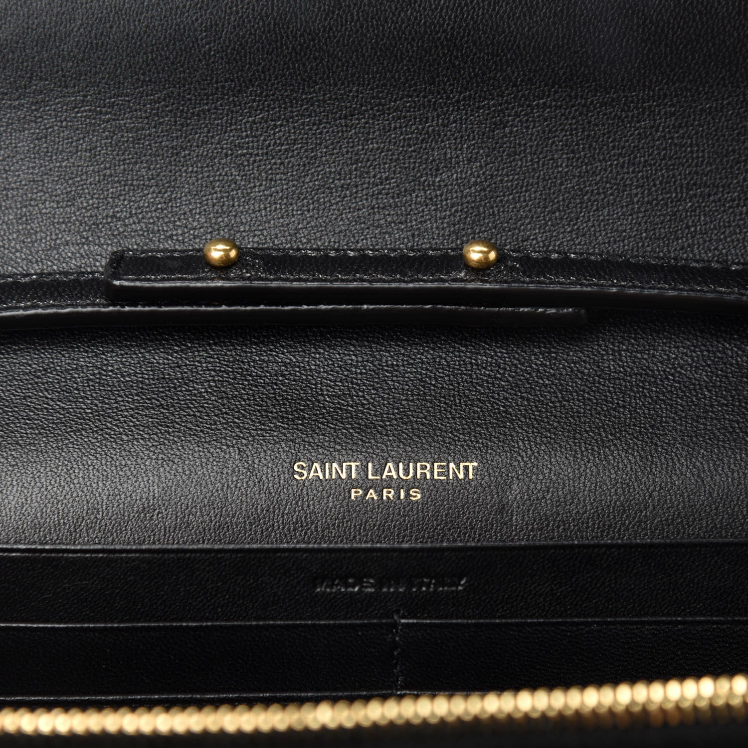 Saint Laurent Calf Hair Monogram Chain Wallet Leopard 10 of 12