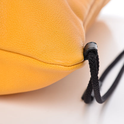 Gucci Calfskin Coco Capitan Logo Drawstring Backpack Yellow 9 of 9