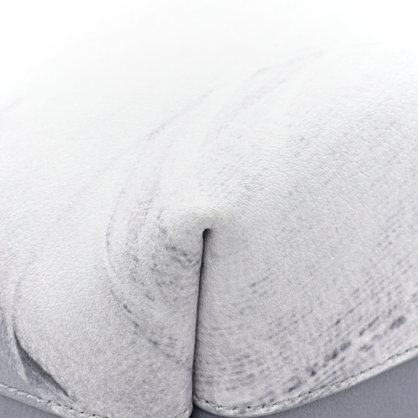 Calfskin Mapplethorpe Rive Droite Shopping Tote Grey White Black