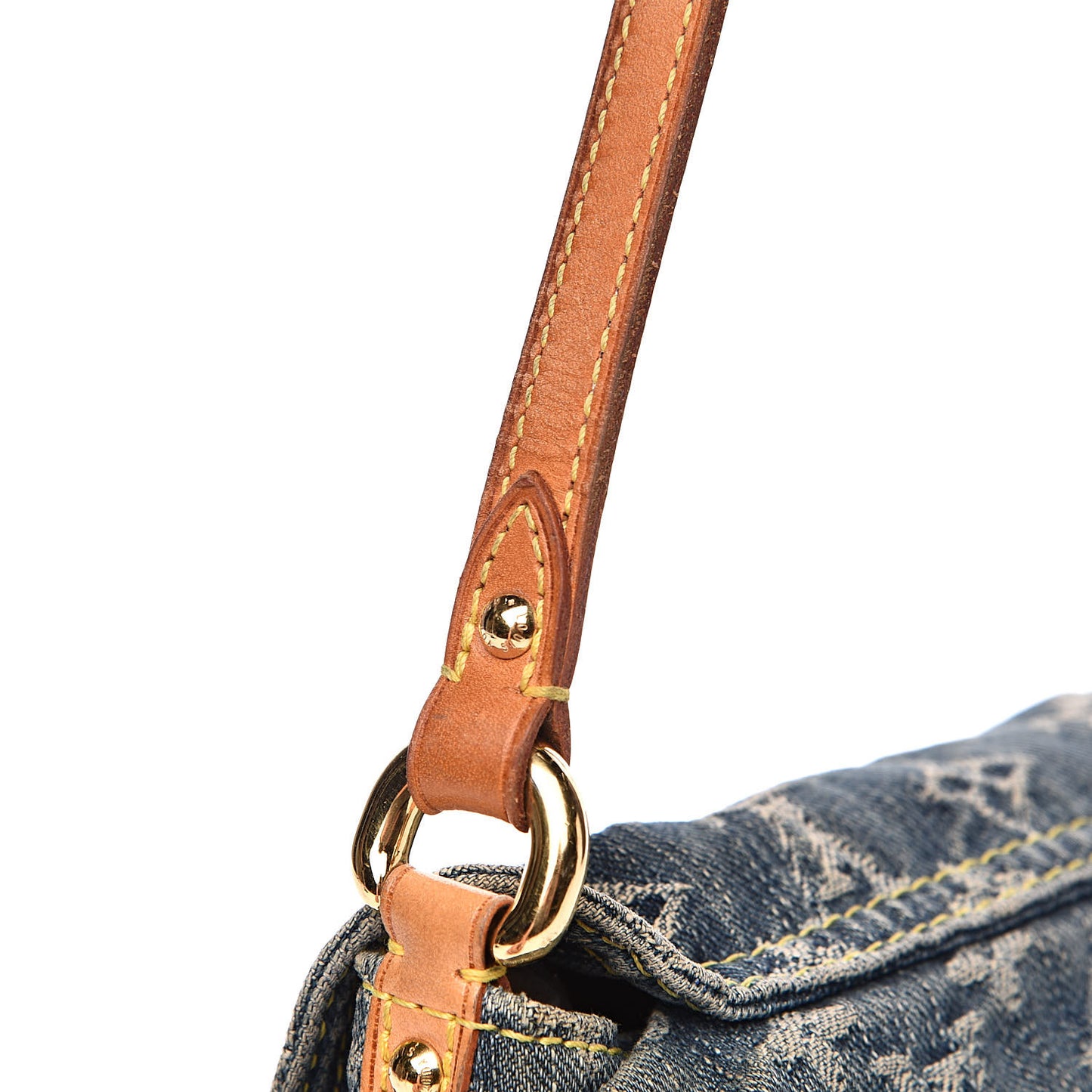 Monogram Denim Mini Pleaty Blue