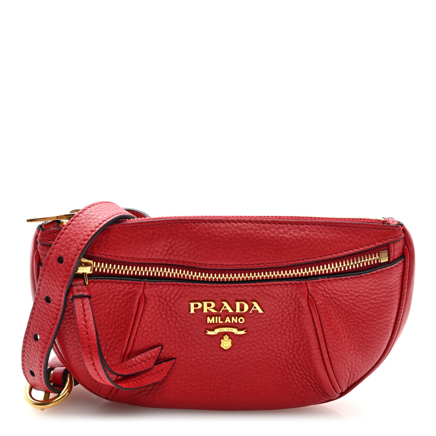 Vitello Daino Small Belt Bag Rosso
