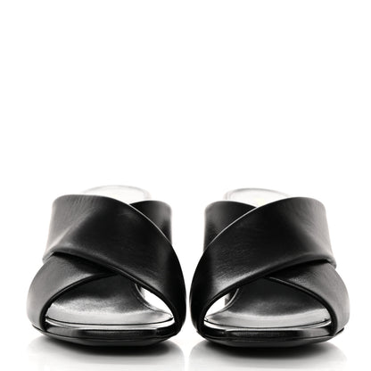Saint Laurent Calfskin LouLou 70 Mules 40 Black 2 of 9